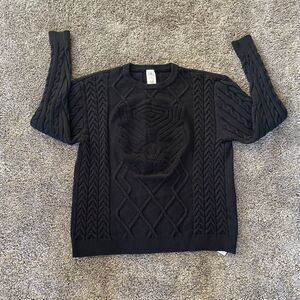 DISNEY MARVEL Avengers BLACK PANTHER‎ Cable Knit Sweater Soft Pullover Sz 2XL